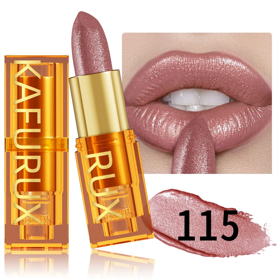16Colors Bold & Intense Glitter Shiny Metallic Lipstick Lip Tint Long Lasting Lip Senior Matte Lip Makeup Gifts for Women Cosme
