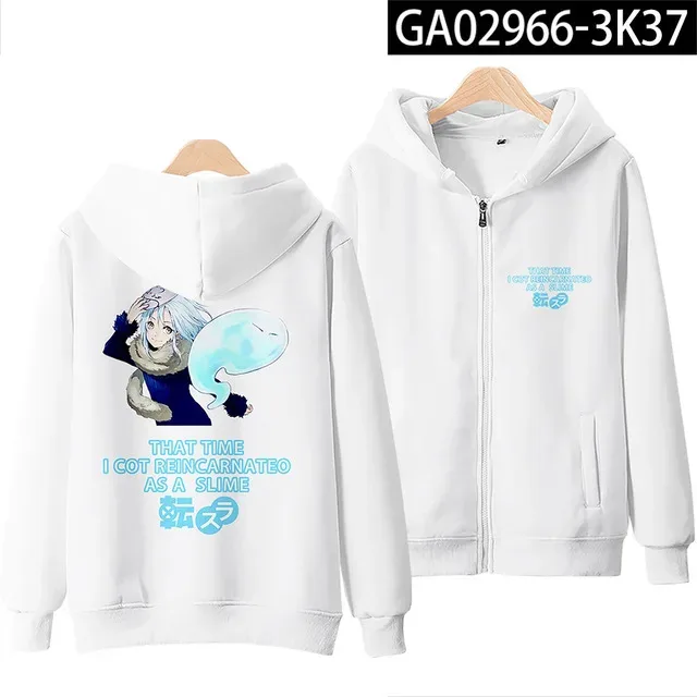 Anime Rimuru Tempest 3D Print Hoodies Men Women Long Sleeve Sweatshirt Harajuku Streetwear Coat Cosplay Costume