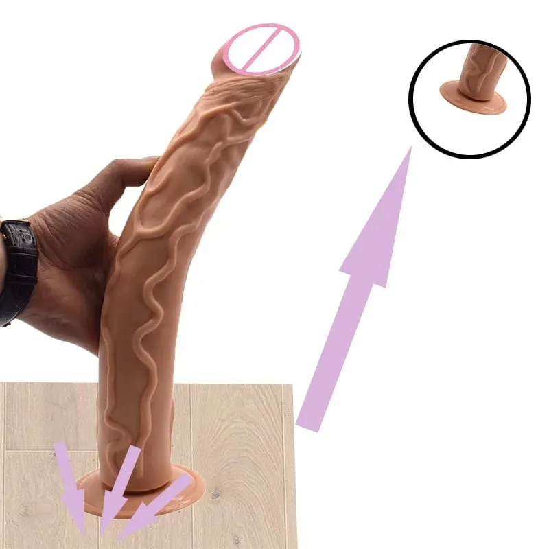 Realistic Dildos for Women and Men Suction Cup Adult Sex Toy for Women and Men Vaginal and Anal Masturbator Super-long Toy