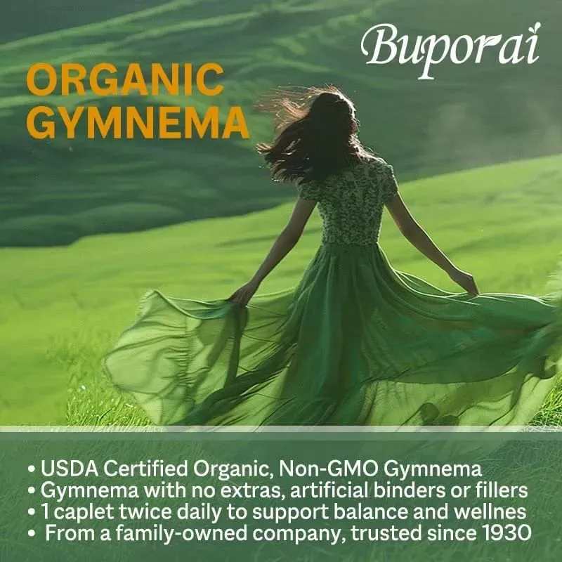 Organic Gymnema - Supports Balanced Glucose Metabolism and Energy Health Enhances Absorption and Provides Nutritional Support