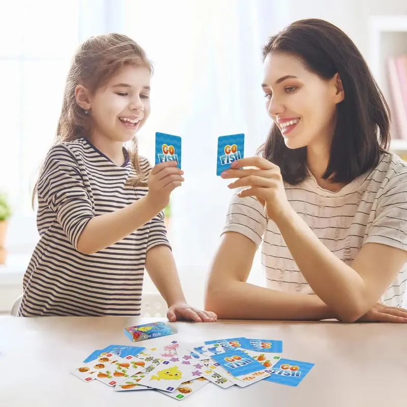 [Go Fish Old Maid Card Games] Game for Kids 4-8 Toddler 2-4 Years Easy to Learn Easter Basket Stuffers Gifts Ideal