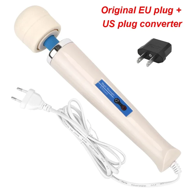 Wired Magic Wand Strong Vibration Big Vibrators For Women Breast Enlargement Clit Nipple Stimulator Sex Toys Female Masturbator