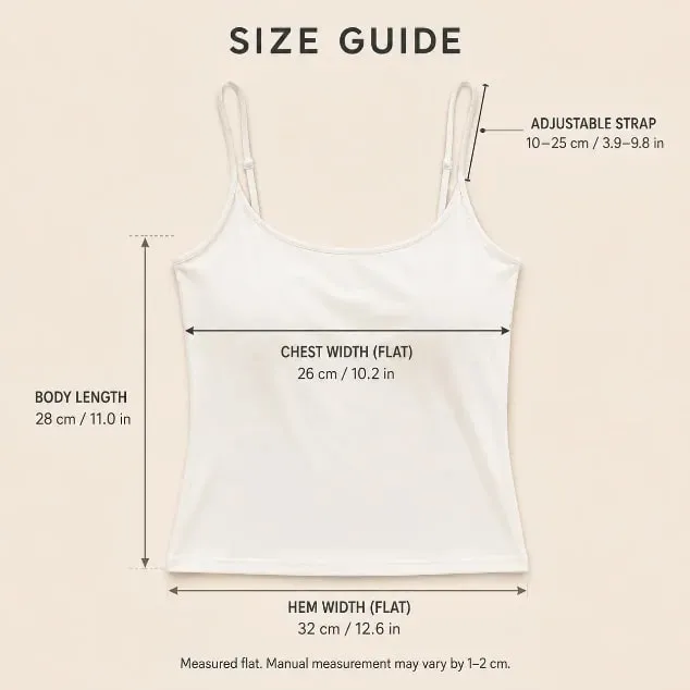 Slimming Summer Outerwear Inner Wear Camisole Tank Top Women Simple Sling Strap Vest With Chest Pad For Girls