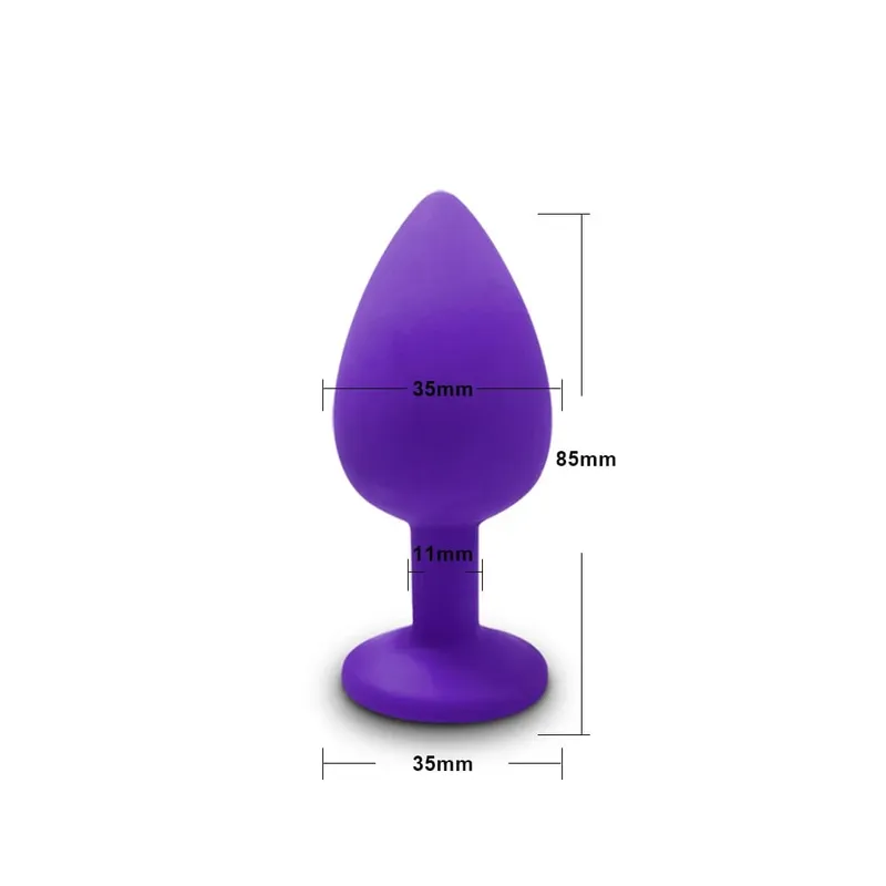 S/M/L Anal Plug Butt Vibrator Sex toy Women/Men Soft Silicone Detachable Erotic Bullet Anal plug Bullet Gay Sex Toys for Adults