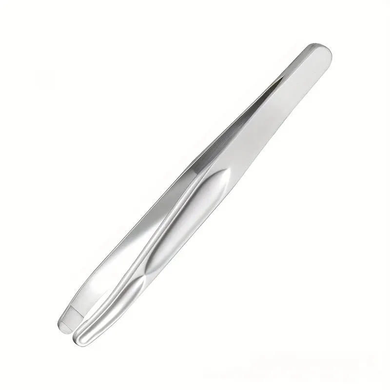 1pc Premium Round Head Tweezers for Eyebrow & Facial Hair Removal Seamless Clips Short Hair Precision Easy Combing for Eyebrows
