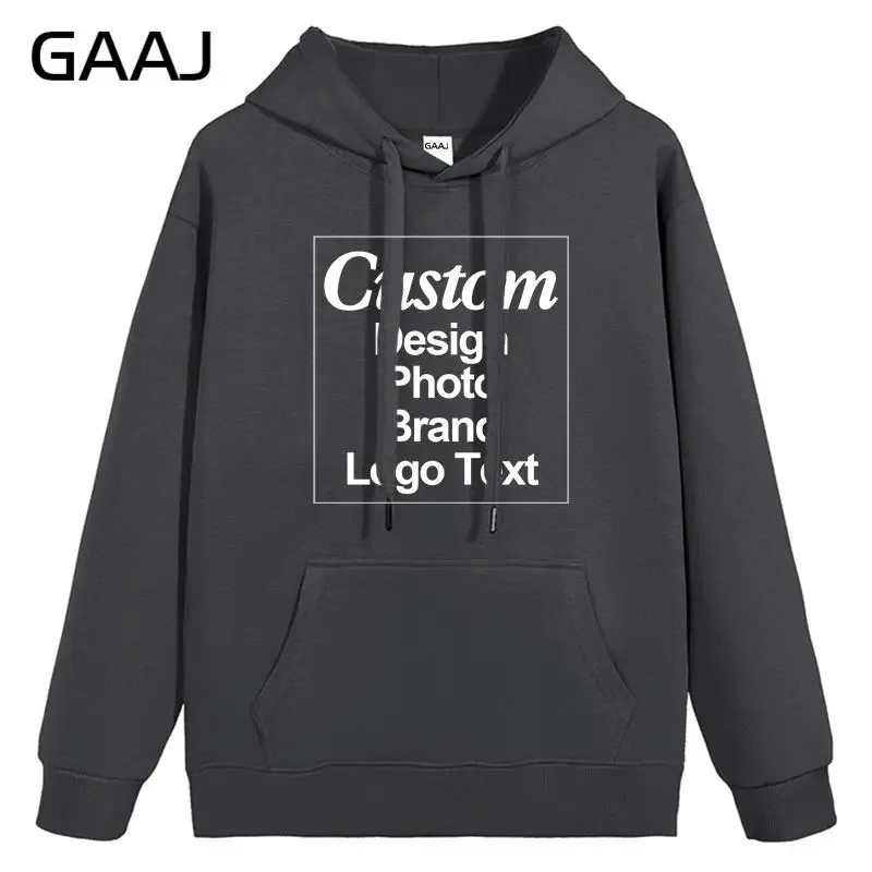 High Quality Custom Hoodie Cotton Sweatshirt Print Embroidery Brand Logo Text Photo Design Men Women Famliy Team Clothing 300g