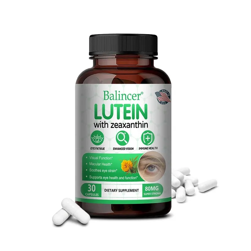 Lutein 40mg + Zeaxanthin Capsules - Eye Health & Blue Light Protection Antioxidant Supports Macula & Retina Health