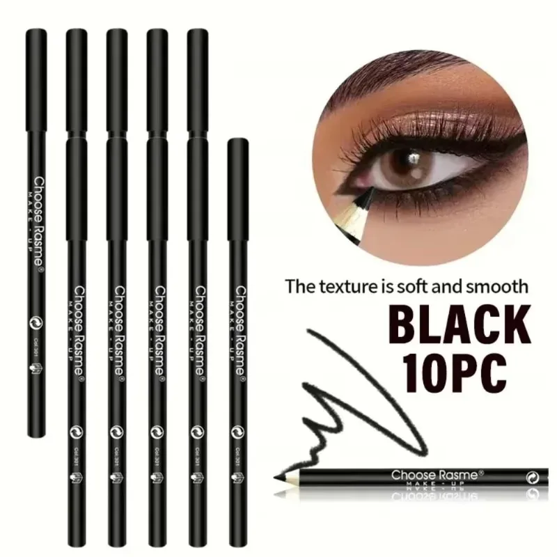 1-20Pcs Waterproof Black Eyeliner Pencils -Smudge-Proof Long-Lasting & Beginner-Friendly Smooth High Pigmented Punk Eye Makeup