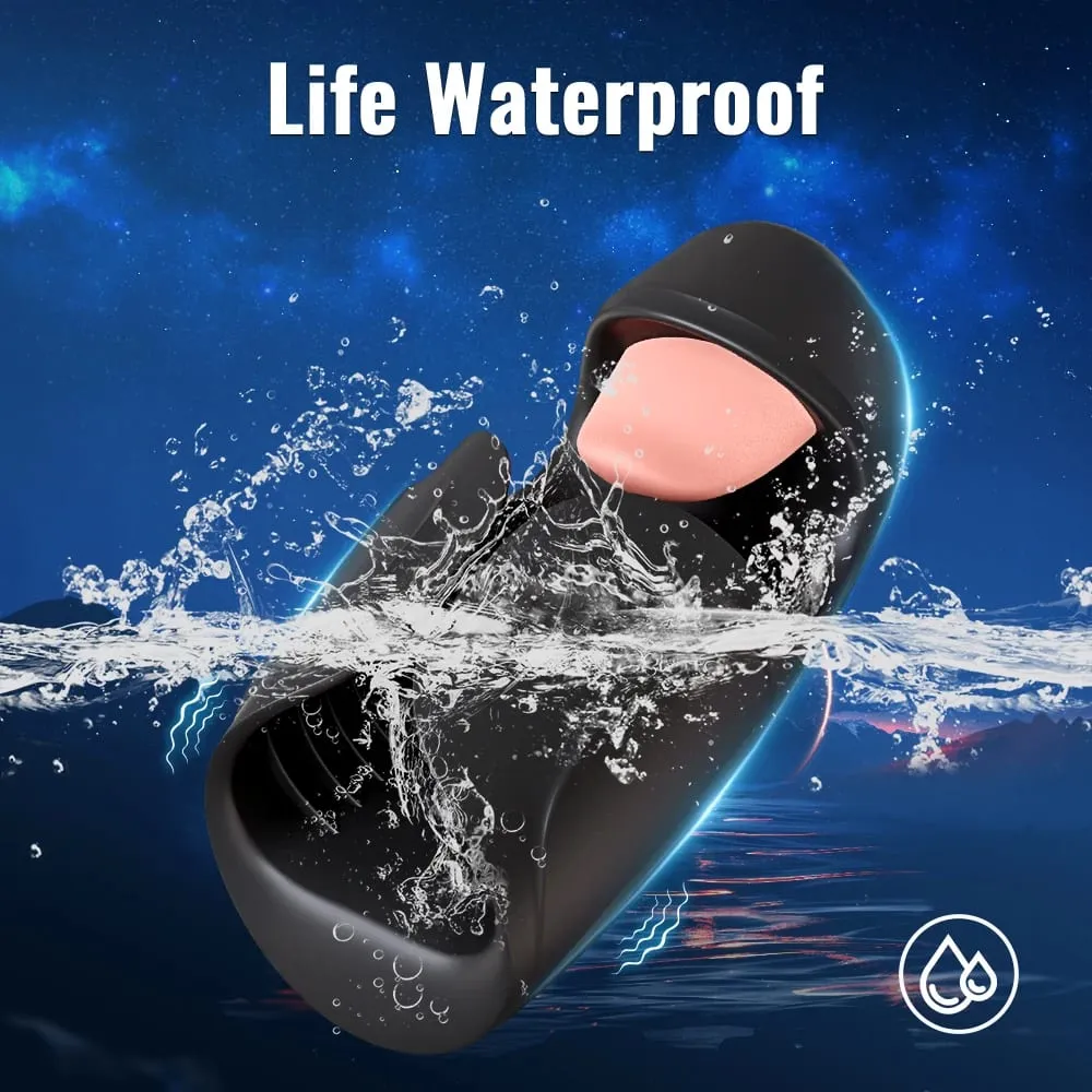 Men Penis Delay Trainer Male Masturbator Tongue Licking Glans Stimulater Delay Exerciser Vibrator Sex Toy for Men Adult Goods