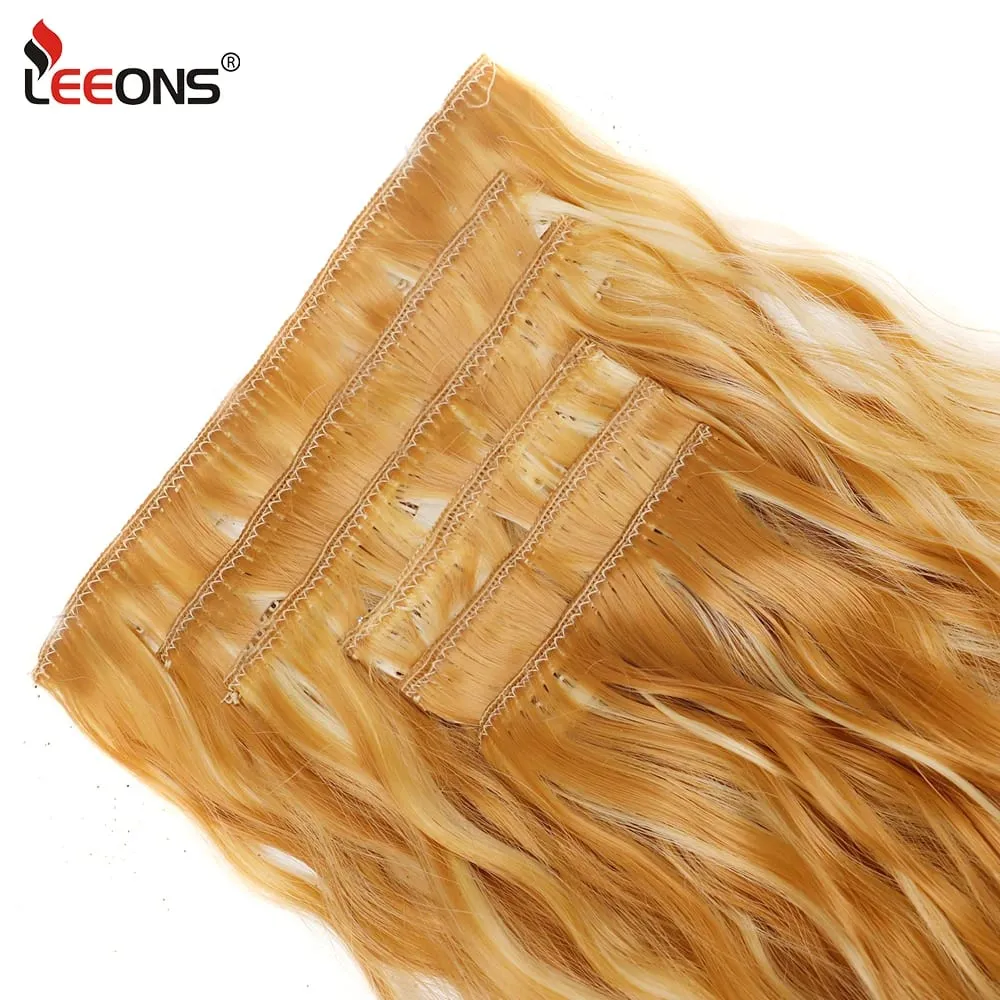 Corn Hair Extensions 6Pcs 20 Inch Clip In Hair Extensions Curly Clip Ins Hair Extension Invisible Natural Hairpieces For Women