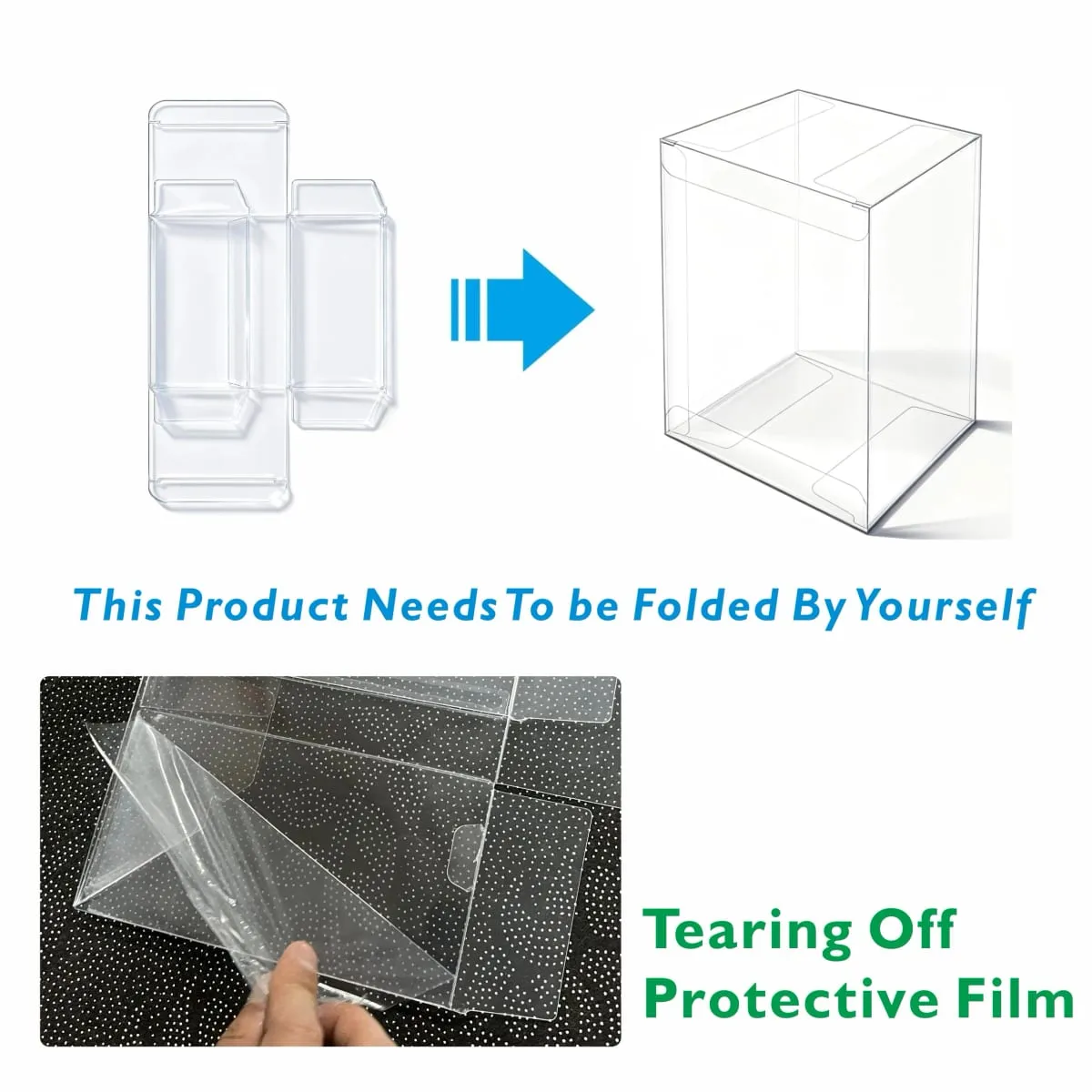 5 PCS Clear Plastic Protector Case For Japanese One Piece(OP-05/06/07/08... & EB-01/02/03...)