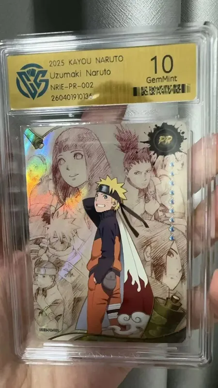 Naruto Card English version PR-001PR-002 PRISTINE-10.0 Authentic KAYOU Rating Card