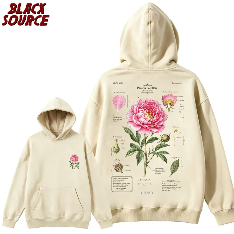 T412 American Rose Letter Print Hoodie, Men's Casual Pullover Sweatshirt, Breathable Urban Streetwear, Trendy Daily Wear