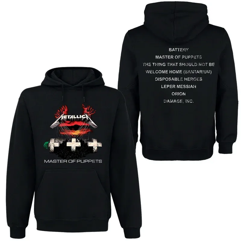 Band Rock Dark Wind Hoodie Men's Street Hip Hop Top Comfortable Hooded Sweater Fall_Winter Personality Men's Clothing