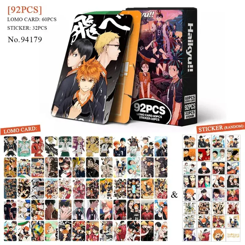 Anime Aanval op Titan‌ Lomo Kaart Ansichtkaart Speelgoed Haikyuu Apotheker Dagboeken Honkai Star Rail Collectie Kaarten Met Stickers Gift