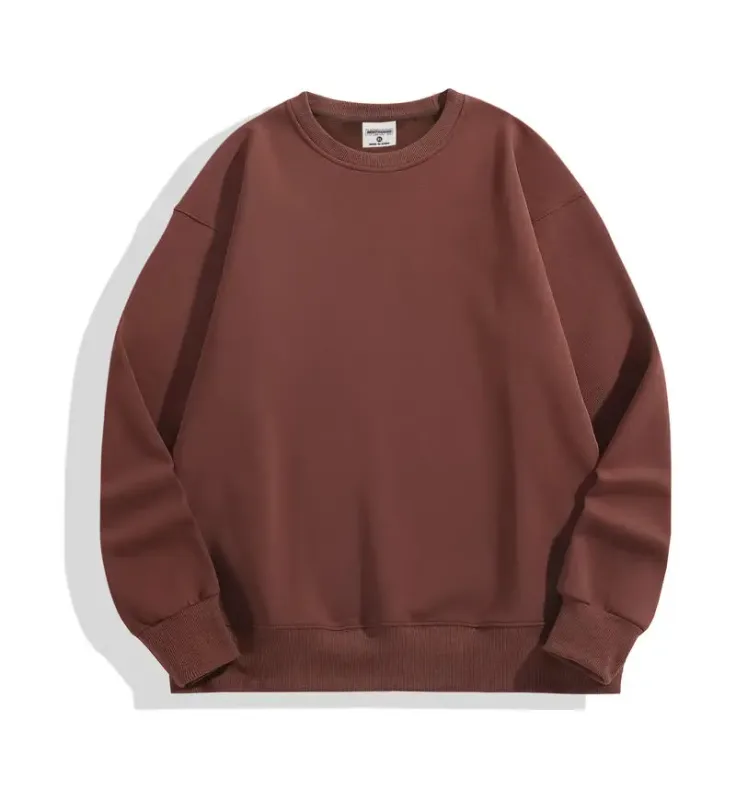 DIY Custom Logo 500GSM Heavy Weight Men's Hoodies New Autumn Winter Thick Cotton Men Top Solid Color Hoodies Sweatshirt Pullover