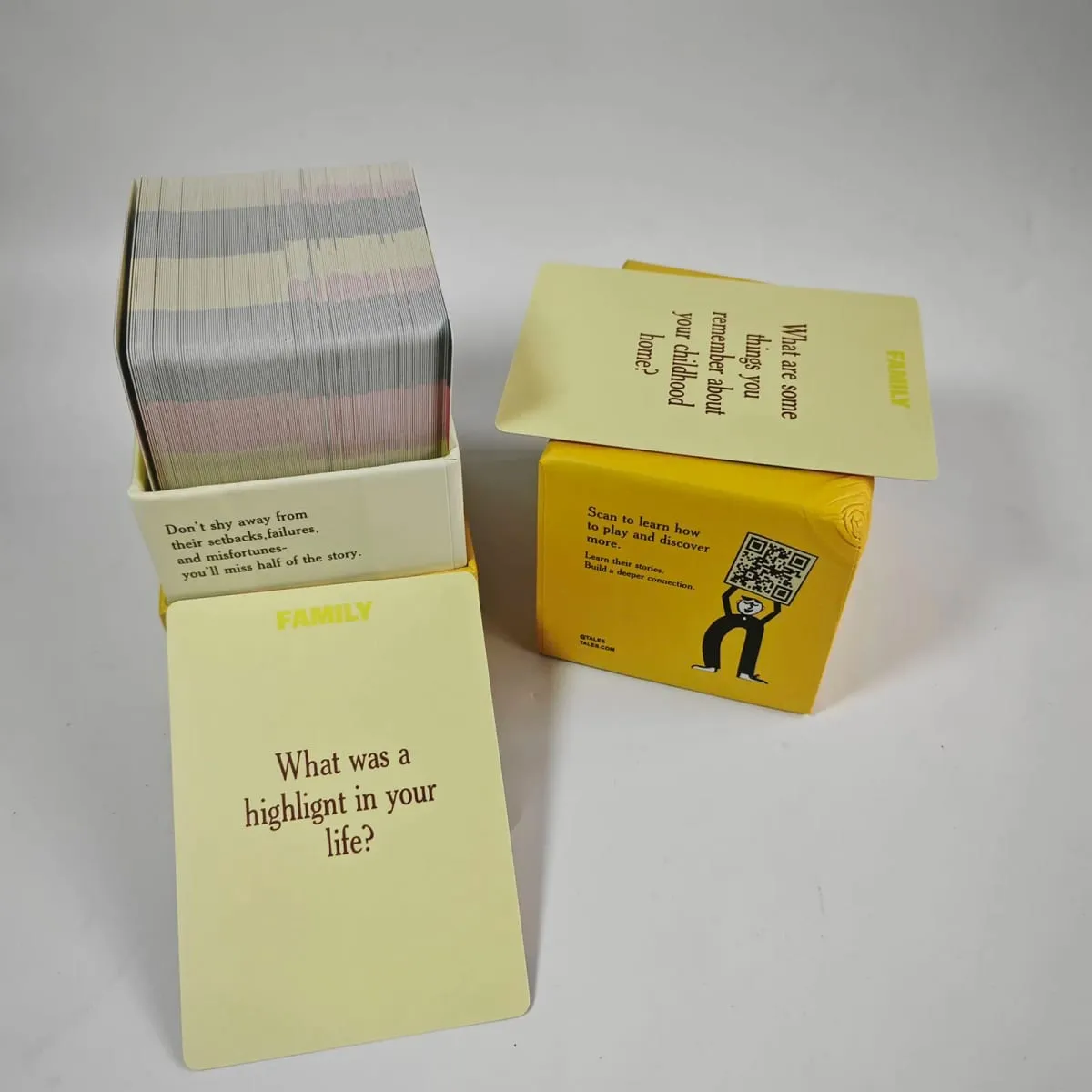 Screen Free Family Game Night Icebreaker Cards Deep Conversation Board Game Vintage Card Game Gift for Kids Parents Table Talk