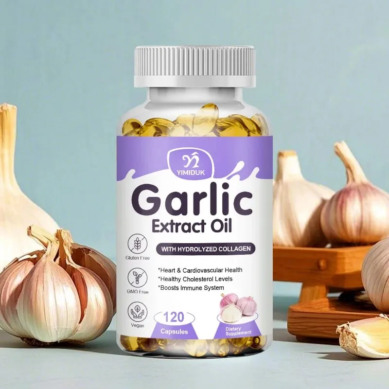 Kupte 1 Získejte 1 zdarma! Doplněk čistého česnekového extraktu pro zdraví srdce, cholesterol a krevní tlak na posílení imunitního systému