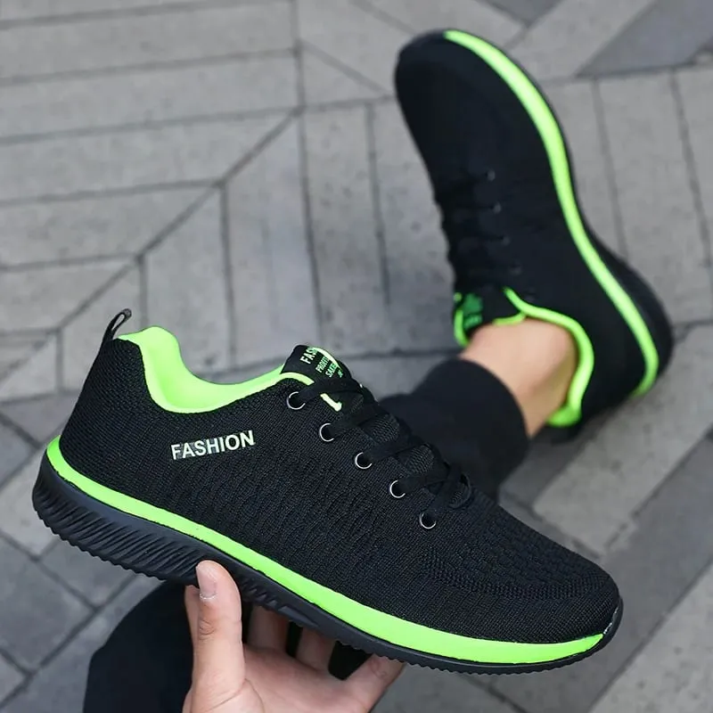 Mannen Mesh Running Sneakers Atletische Gym Lichtgewicht Mannen Causale Schoenen 2025 Mode Ademend Gebreid Wandelschoenen Maat 39-46