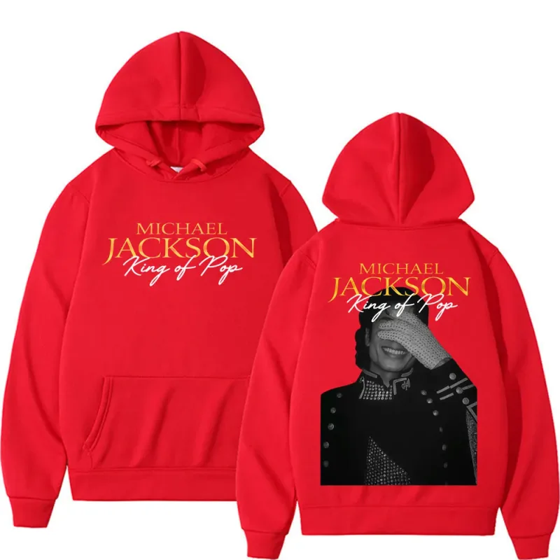 Michael Jackson King of Pop Hip Hop Style Hoodies Men Women Harajuku Streetwear Vintage Sweatshirt High Quality Fleece Pullovers