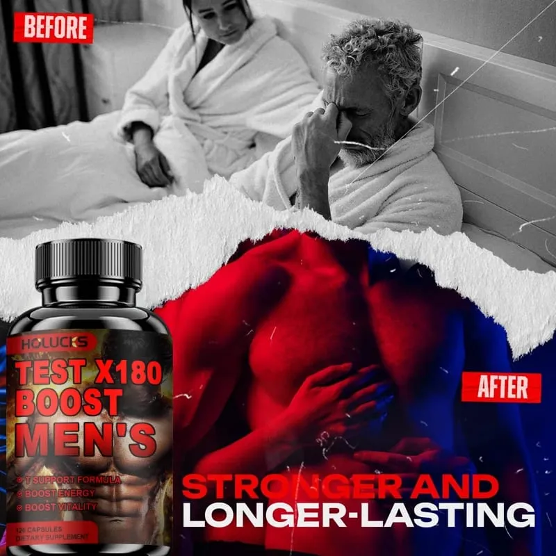 Test X180 Boost 9-in-1 T Support for Men with D-Aspartic Acid Fenugreek Tribulus Terrestris Boost Vitality & Performance