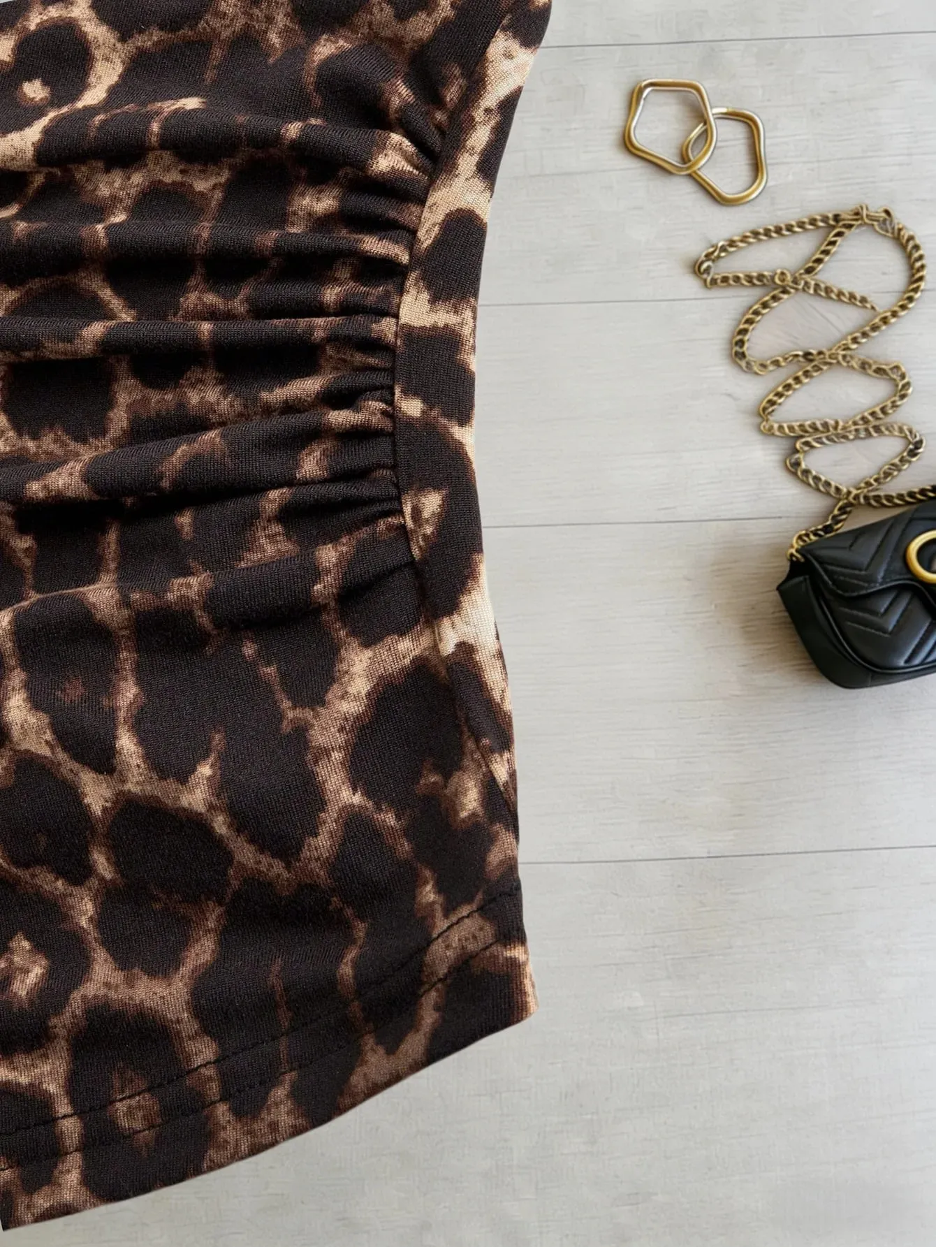 European and American Spring Summer and Autumn Hot-Selling Leopard Print Casual Large Size Neck Vest