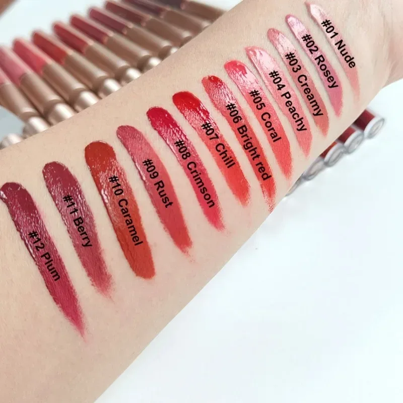 12 cores fosco veludo sexy brilho labial à prova dlong água de longa duração antiaderente copo lábio esmalte nude batom líquido lábios maquiagem cosméticos — image 6