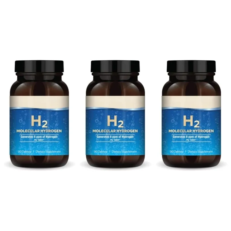 H2 Molecular Hydrogen - Supports Healthy Aging Cellular Energy & Brain Health - with Elemental Magnesium 90 Tablets