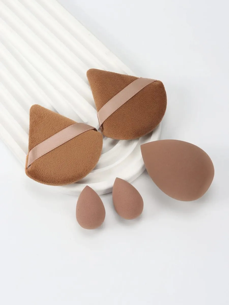 5-teiliges professionelles Make-up-Schwamm-Set – weiche, sanfte Mehrzweck-Werkzeuge für das perfekte Auftragen von Grundierungspuder und Rouge