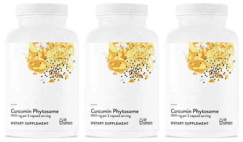 Curcumin Phytosome 1000mg Capsules Advanced Absorption Antioxidant Support 120 Capsules Non-GMO Gluten Free