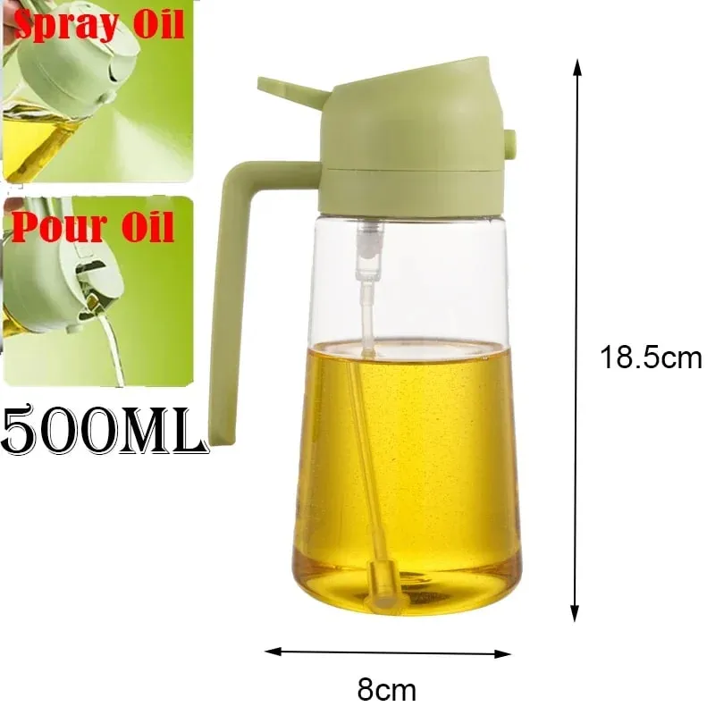 תרסיס שמני מטבח תרסיס שמן זית Cruet ספריי בית מטבח מטיגון אוויר תרסיס קמפינג מנגל בישול בקבוק שמן פלסטיק 200/300 מ"ל/500 מ"ל