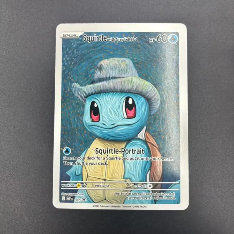 DIY Collection Cards 2023 SVP EN VAN GOGH /GREY FELT HAT Self Made Single Card Classic Game Anime Cards Gift Toy
