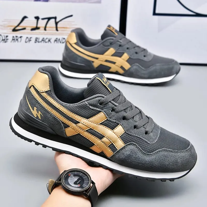 Double Star Training Walking Shoes Breathable Mesh Sports Shoes Versatile Fashion Trendy Men's Shoes