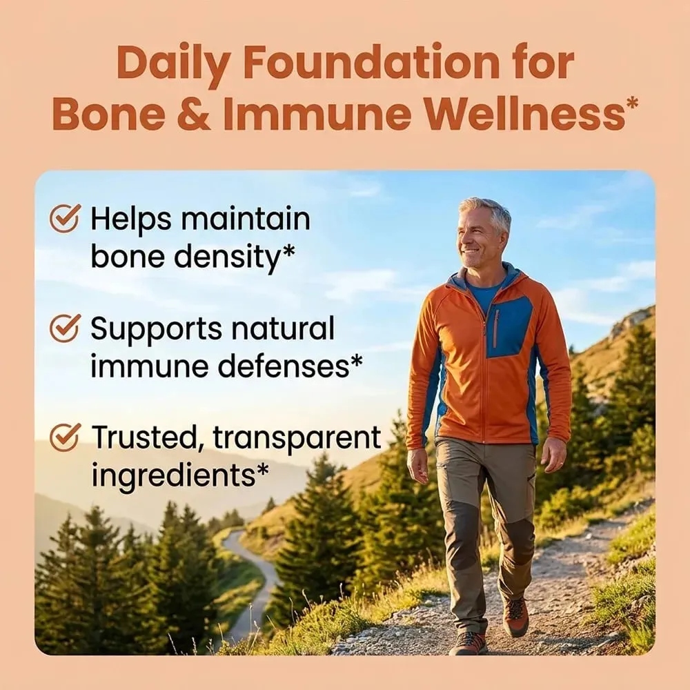 Vitamin D3 1000iu for Immune Support Healthy Muscle Function and Bone Health - Non-GMO Gluten Free 120 Vegetable Capsules