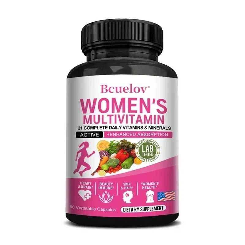 Multivitamin Minerals Capsules Zinc & Vitamin ACEDK Improve Immunity Healthy Hair & Skin & Nails for Women