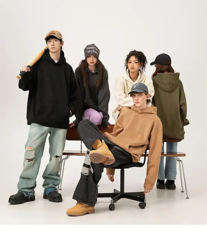 Men's Hoodie Six Seven 67 Number Letter Double Sided Print Pullover Sweatshirt Long Sleeve Loose Casual Hooded Tops Streetwear