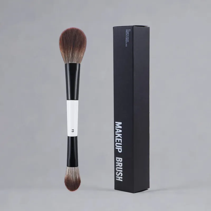 F4 Dual-head Contour Blush F2 Powder Brush F3 Highlight Soft Synthetic Hair Makeup Brushes Blusher Highlighter Cosmetic Brushes