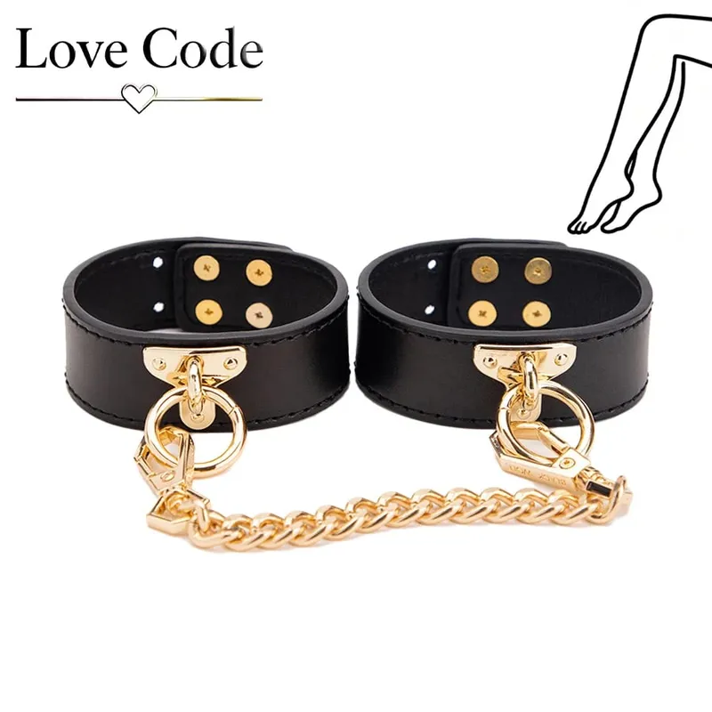Genuine Leather BDSM Bondage Kits Sex Toys for Couples Handcuff Ankle Cuffs Collar Gag Hogtie Restraints SM Set Adult Love Games