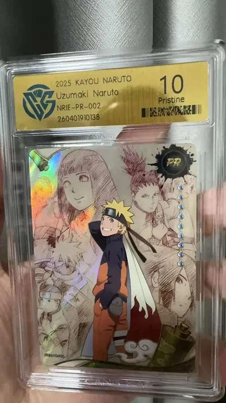 Naruto Card English version PR-001PR-002 PRISTINE-10.0 Authentic KAYOU Rating Card
