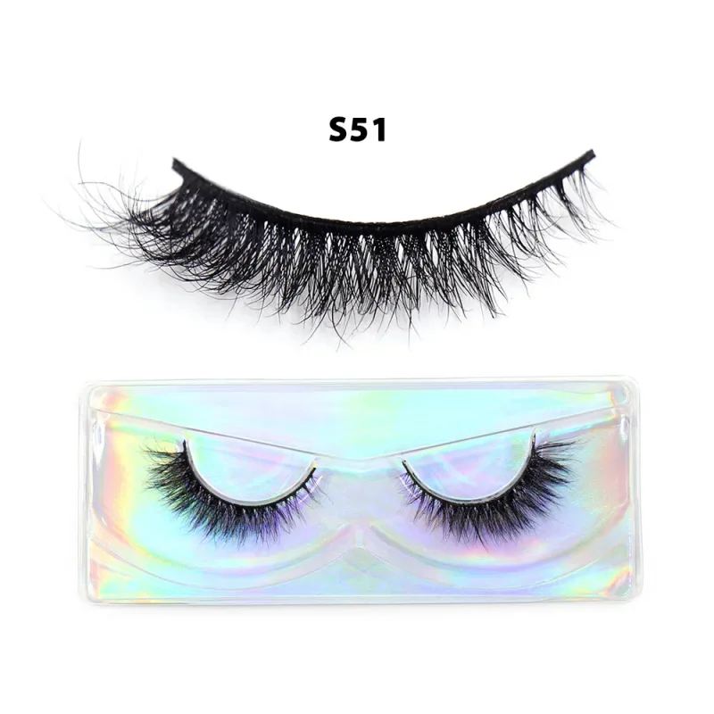 Short Natural 3D Mink Lashes Fluffy Wispy Fake Eyelashes Crisscross False Lashes Eyelash Extension Makeup