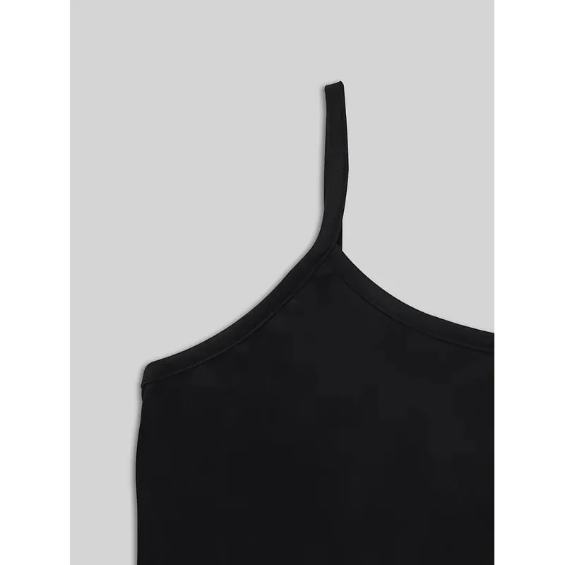 Hip Hop Gangsta Money Hand Print Cami Tank Top Women Y2K Streetwear Black Spaghetti Strap Cropped Camisole Tops