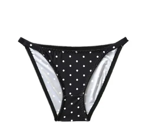 New Ladies Bikini Style Triangle Cup Bralette Set Retro Polka Dot Front Closure Comfort Push Up Female Underwear