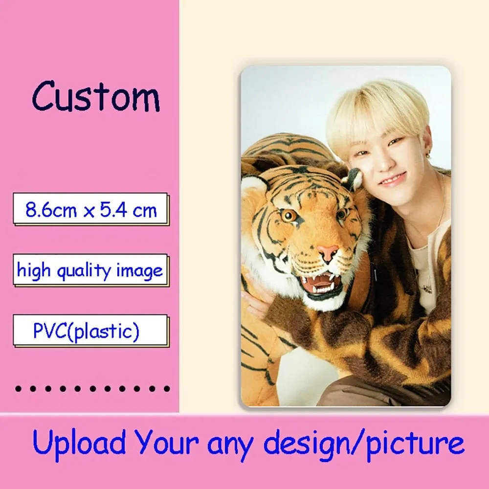 Double Sided Custom PVC Business Cards Plastic Photocards - Waterproof Durable Personalized Photo Membership Cards Company Club