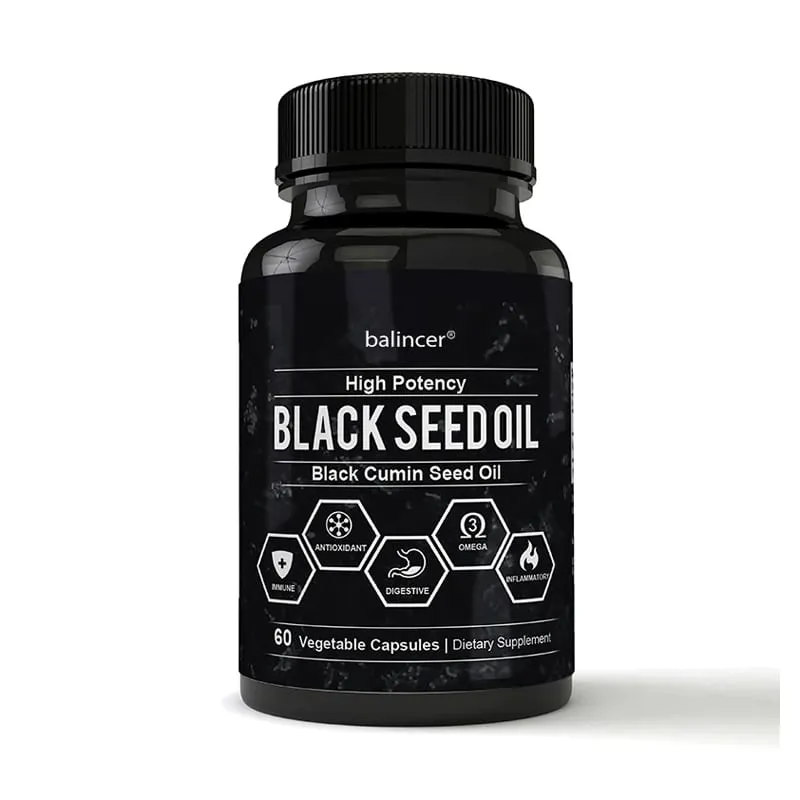 Black Cumin Seed Oil - Supports Immune Cardiovascular Hair Skin Digestive & Respiratory Health Promoting Overall Well-being