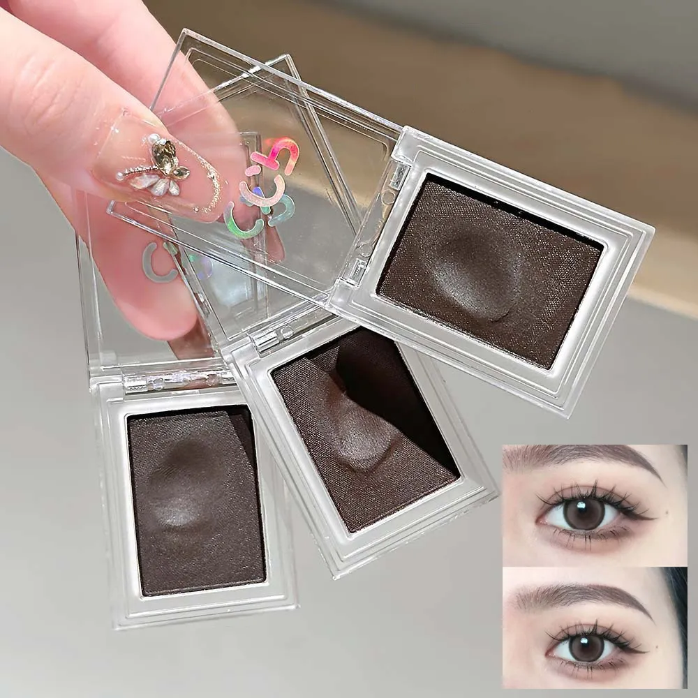 1Pc Dark Brown Eyeliner Cream Waterproof Beauty Cosmetics Long Lasting Gel Eyeshadow 2 in 1 Makeup Tool Matte Eye Liner