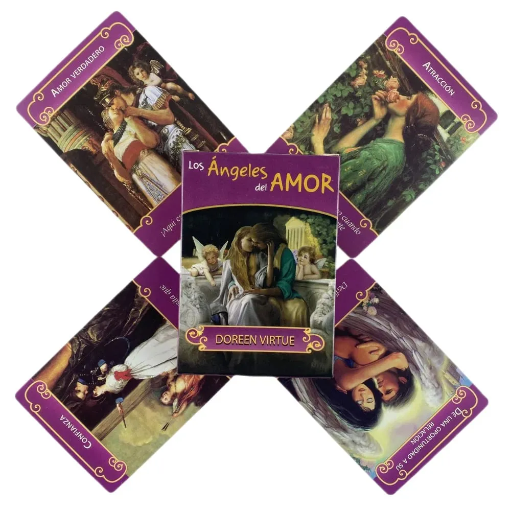 Spanish Los Angeles Del Amor Oracle Cards Tarot Deck Board Games For Party