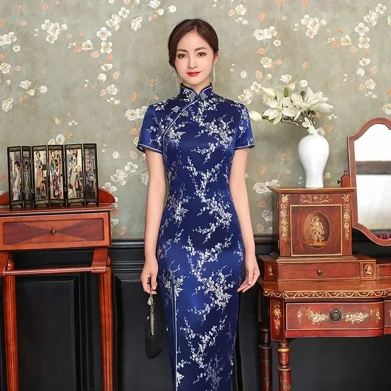 ファッション服パーティーヴィンテージカジュアル夏エレガントな伝統的な中国服チャイナドレス袍エスニックスタイル