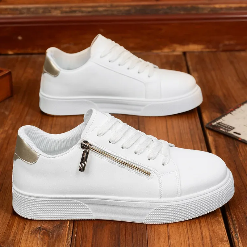 plus Size Men's Casual Work Shoes 2026 Spring Autumn Fashionable Versatile Youth Board Shoes Comfortable Slip-On Office Footwear