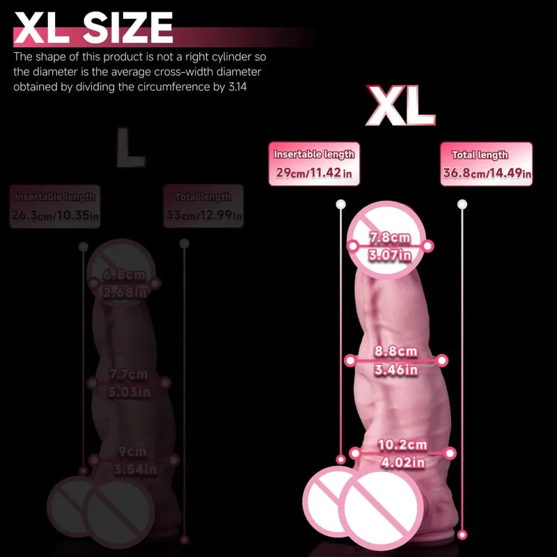 Oieffur Horse Dildo for Women Platinum Silicone Huge Dildo with Suction Cup Massage Anal Vaginal Big Penis Sex Toys for Adult