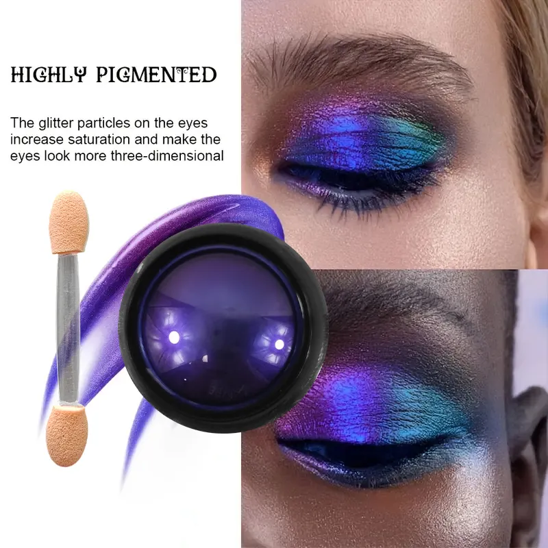 Multi-Chrome Chameleon Eyeshadow Powder Multi-Chrome Holographic Shifting Pigment for Eye Makeup Nail Art Cosplay — image 4